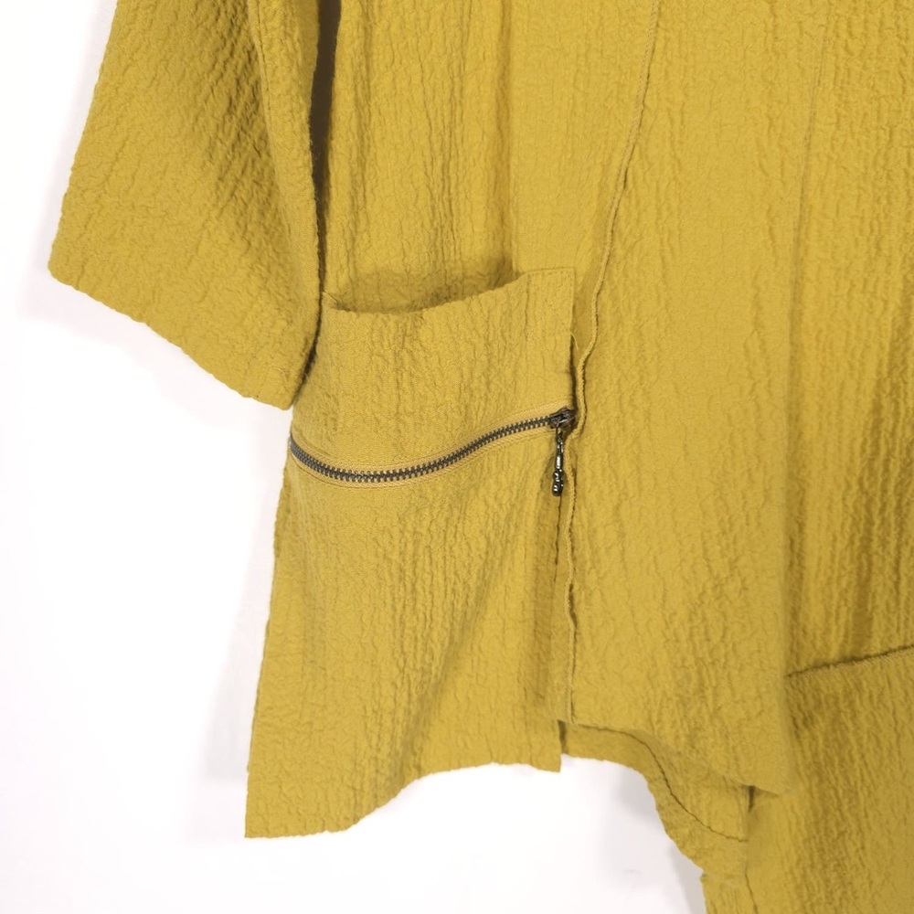 Ali Miles Asymmetrical Tunic Top Cowl Neck Lagenlook Crinkle Women’s‎ MEDIUM - Picture 10 of 16
